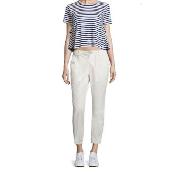 Women's AMO Army Twist Utility Cropped Pants Size 24 - Picture 1 of 12